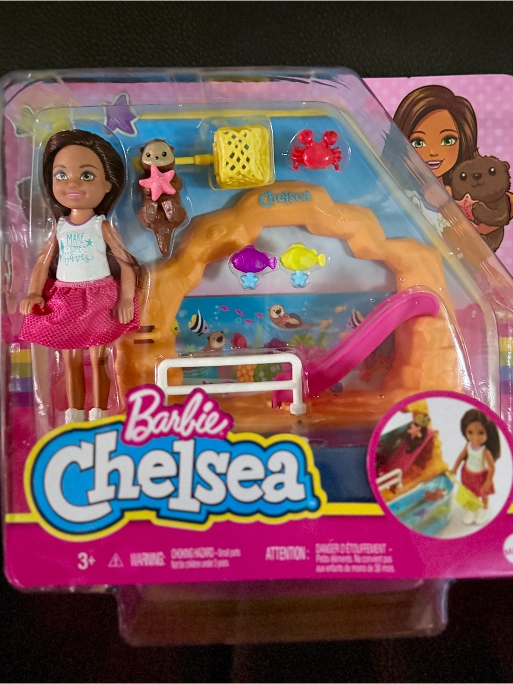 Barbie Chelsea Mini Beach Playset - Pink, Tan, Yellow